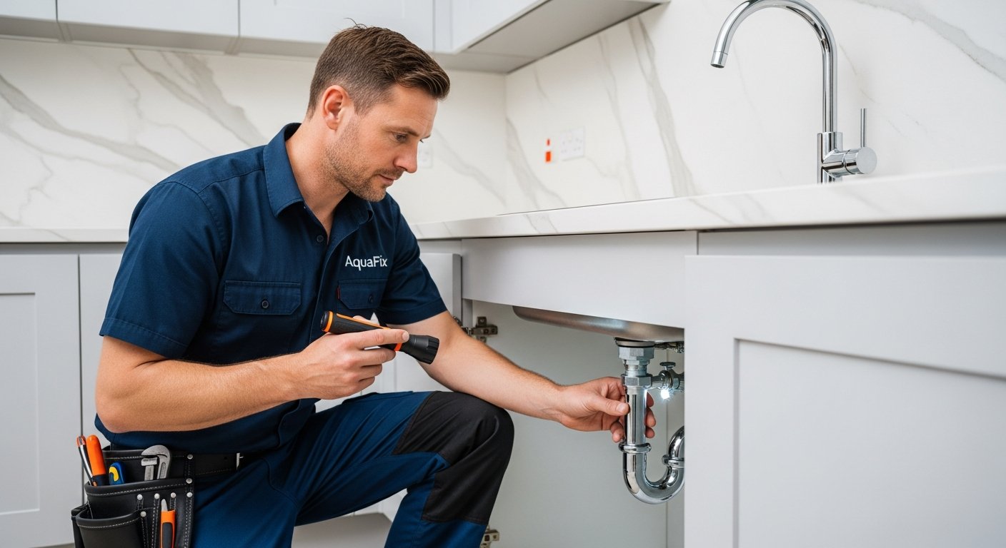 Professional plumber working on a boiler in a Gainsborough home